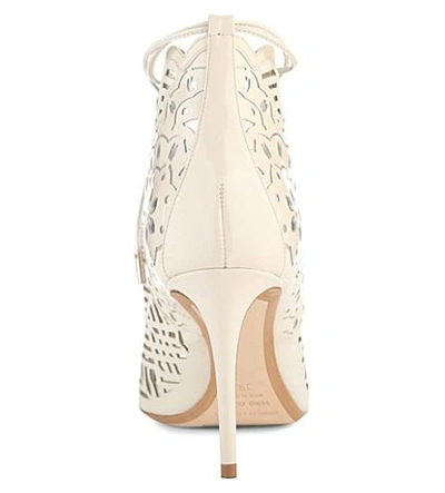 Shop Nicholas Kirkwood Stencil Lace-up Sandals In White