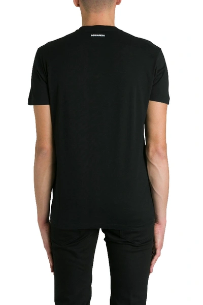 Shop Dsquared2 Caten Bikerismo T-shirt In Black