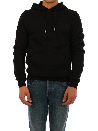 CD Icon Sweatshirt Black Cotton Fleece