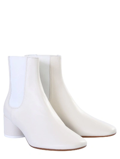 Shop Mm6 Maison Margiela Chelsea Ankle Boots In White