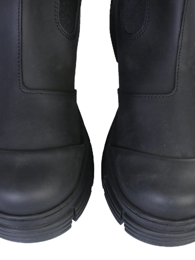 Shop Ganni Chelsea Boots In Black