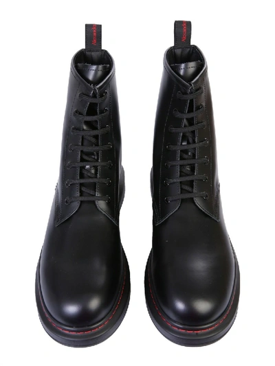 Shop Alexander Mcqueen Chelsea Hybrid Boots In Black