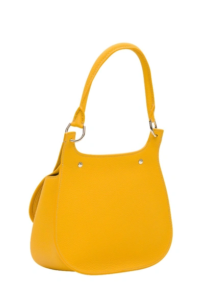 Shop Fontana Milano 1915 Chelsea Small Saddle Bag In Yellow