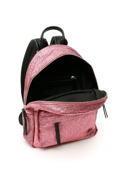 Shop Chiara Ferragni Glitter Flirting Small Backpack In Pink