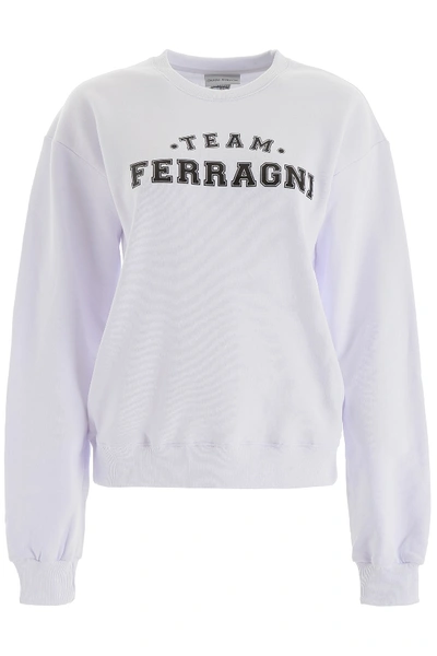 Shop Chiara Ferragni Team Ferragni Sweatshirt In White