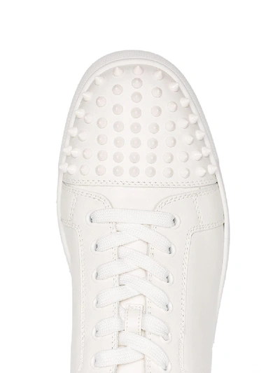 Shop Christian Louboutin Sneakers In Bianco