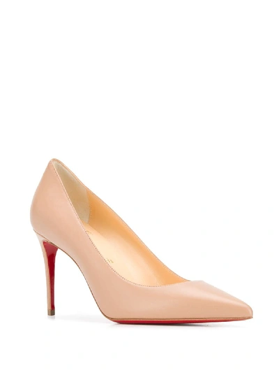 Shop Christian Louboutin With Heel In Beige