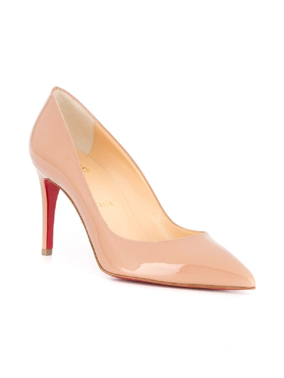 Shop Christian Louboutin With Heel In Beige