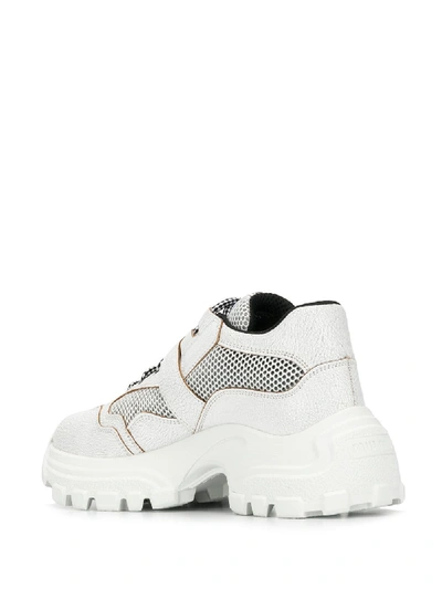 Shop Miu Miu Chunky Sneakers In Bianco