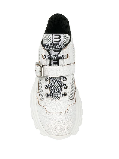 Shop Miu Miu Chunky Sneakers In Bianco