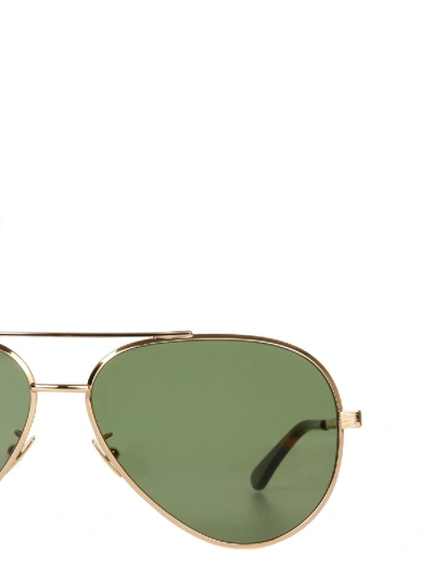Shop Saint Laurent Classic 11 Sunglasses In Gold