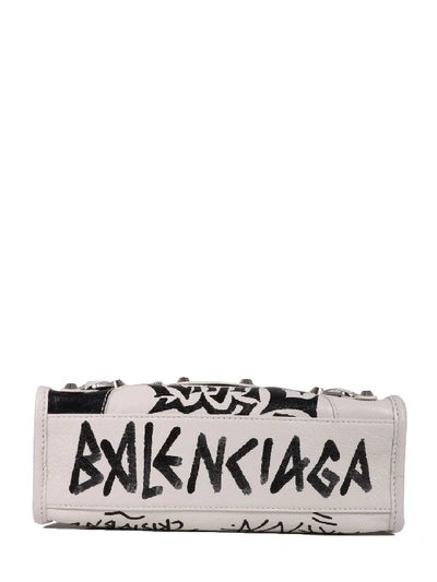 Shop Balenciaga Classic City Bag Mini In White