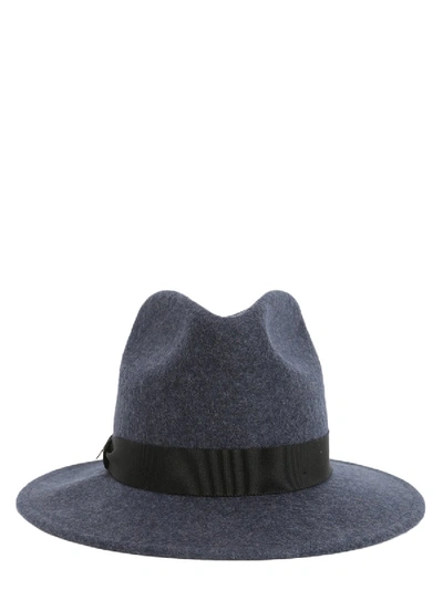 Shop Dsquared2 Clement Panama Hat In Blue