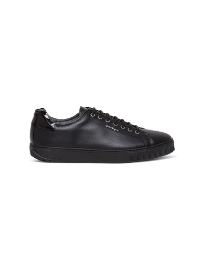 Shop Ferragamo Clyde Sneakers In Black
