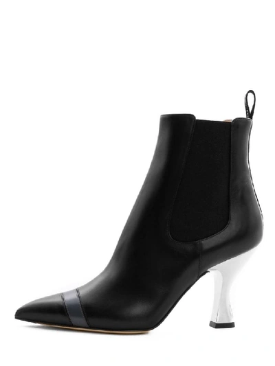 Shop Fendi Colibrì Black Leather Boots