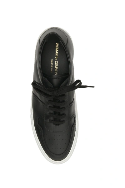 Shop Common Projects Bball Low Super Sole Sneakers In Black White