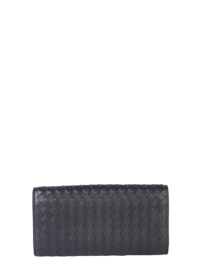 Shop Bottega Veneta Continental Wallet In Black