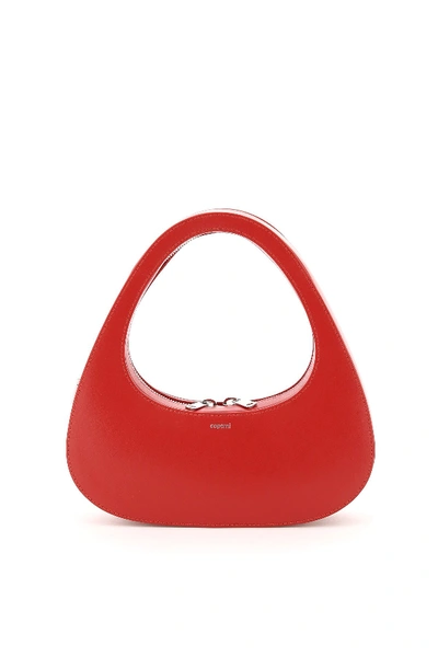 Shop Coperni Swipe Baguette Bag In Bright Red