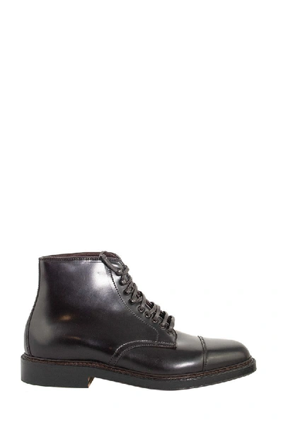 Shop Alden Shoe Company Alden Cordovan Boot Leather In Burgundy