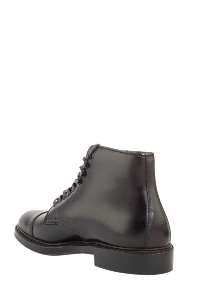 Shop Alden Shoe Company Alden Cordovan Boot Leather In Burgundy