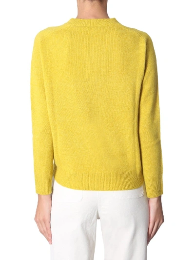 Shop Aspesi Crew Neck Sweater In Yellow