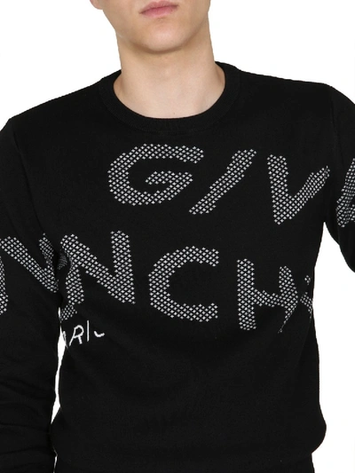 Shop Givenchy Crew Neck Sweater In Black