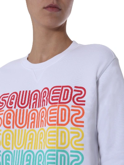 Shop Dsquared2 Crew Neck Sweatshirt In White