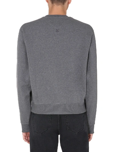 Shop Kenzo Crew Neck Sweatshirt In Grey