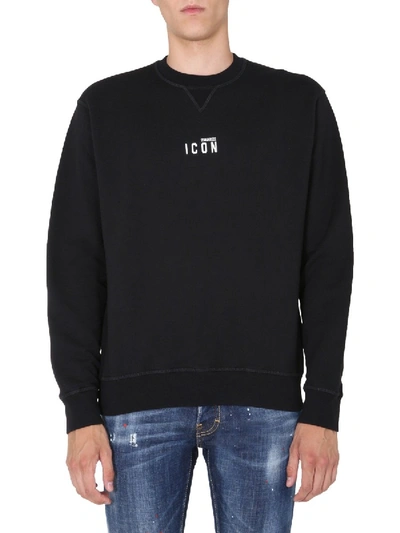 Shop Dsquared2 Crew Neck Sweatshirt In Black