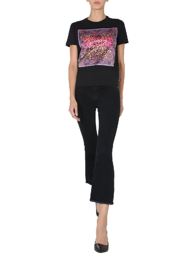 Shop Versace Jeans Couture Crew Neck T-shirt In Black