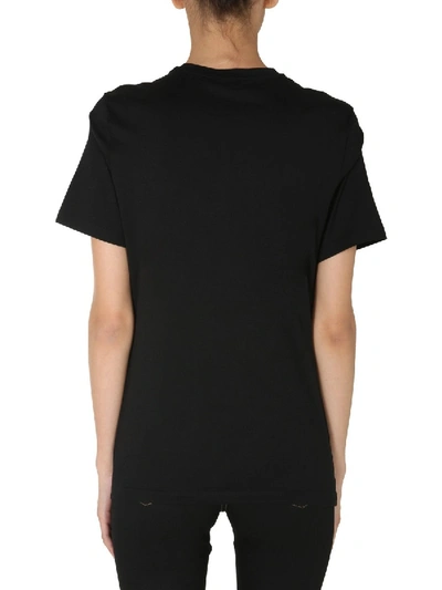 Shop Versace Crew Neck T-shirt In Black