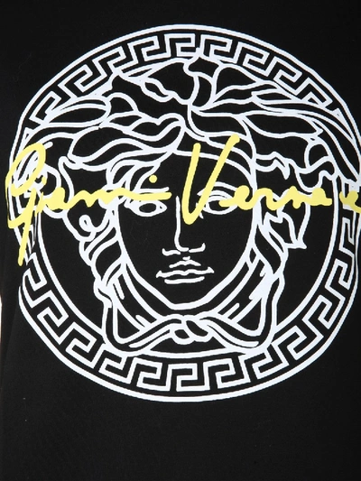 Shop Versace Crew Neck T-shirt In Black