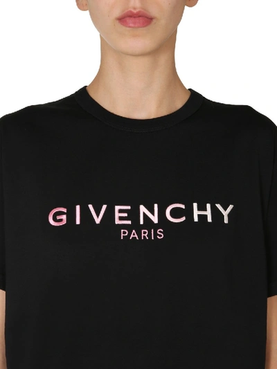 Shop Givenchy Crew Neck T-shirt In Black