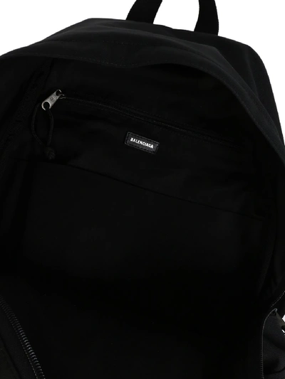 Shop Balenciaga Crew Nylon Backpack In Black