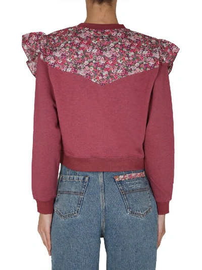 Shop Philosophy Di Lorenzo Serafini Cropped Sweatshirt In Pink