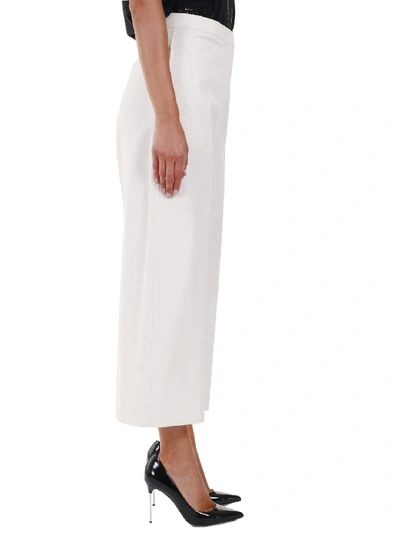 Shop Jil Sander Cropped Trousers Ivory In White