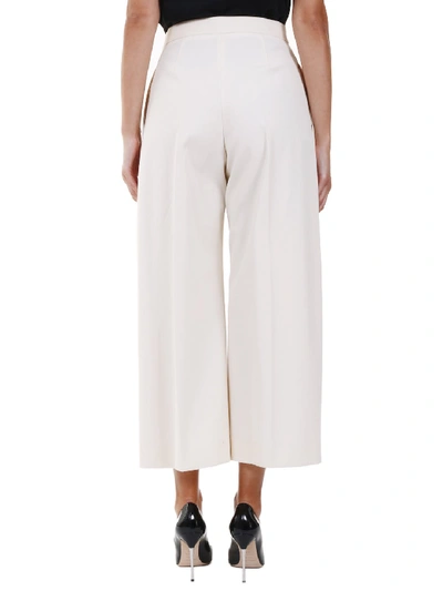 Shop Jil Sander Cropped Trousers Ivory In White