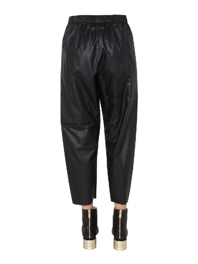 Shop Mm6 Maison Margiela Cropped Trousers In Black