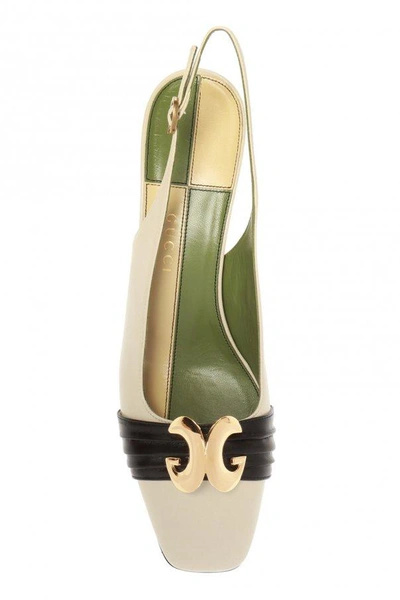 Shop Gucci Cut-out Sandals In Viola