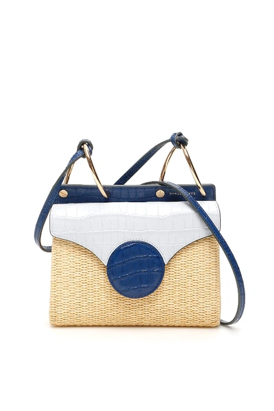 Shop Danse Lente Mini Phoebe Folio Shoulder Bag In Pale Blue Saphire