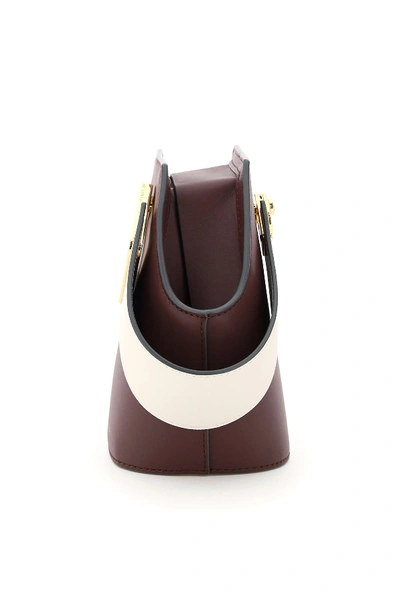 Shop Danse Lente Xs Johnny Leather Bag In Dark Sienna Milk