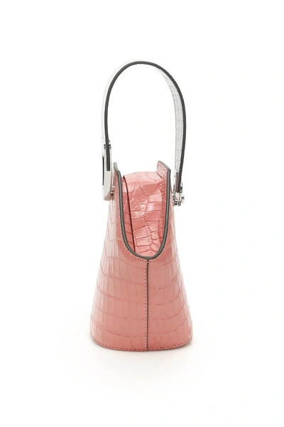 Shop Danse Lente Xs Johnny Bag In Watermelon Pale Blue Croc