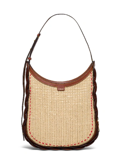 Shop Chloé Darryl Shoulder Bag In Brown
