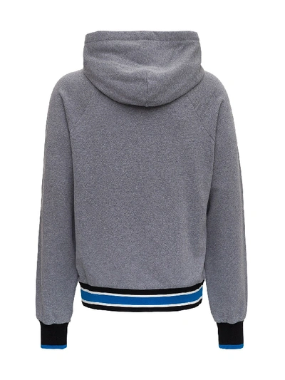 Shop Dolce & Gabbana Dg Fabulous Hoodie In Grey