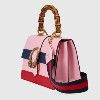 Shop Gucci Dionysus Medium Pink Bag In Rosso