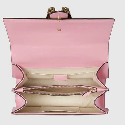 Shop Gucci Dionysus Medium Pink Bag In Rosso