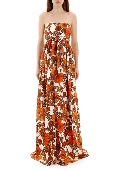 Shop Dodo Bar Or Zaza Long Dress In Orange Brown