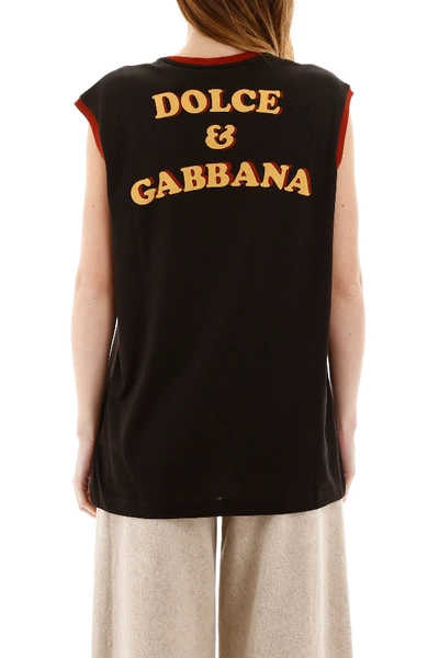 Shop Dolce & Gabbana Bring Me To The Moon T-shirt In Bring Me Fdo Nero