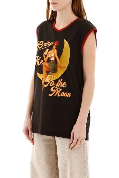 Shop Dolce & Gabbana Bring Me To The Moon T-shirt In Bring Me Fdo Nero