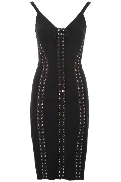 Shop Dolce & Gabbana Bustier Dress In Nero